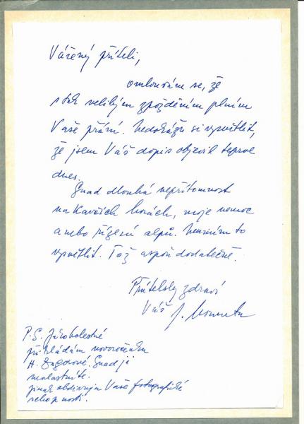 Autogram Jaroslav Homuta
