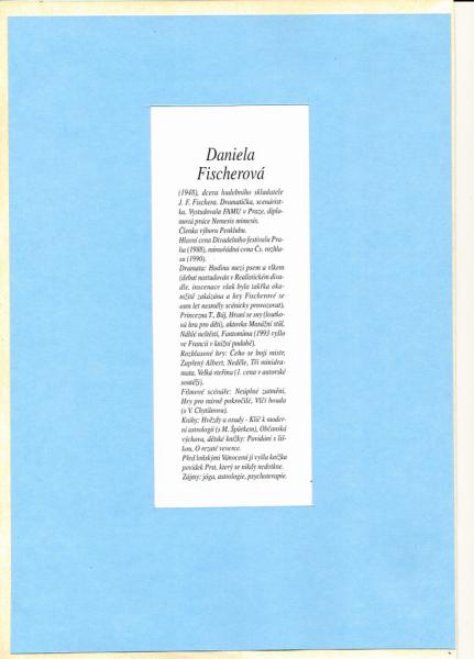Autogram Daniela Fischerová