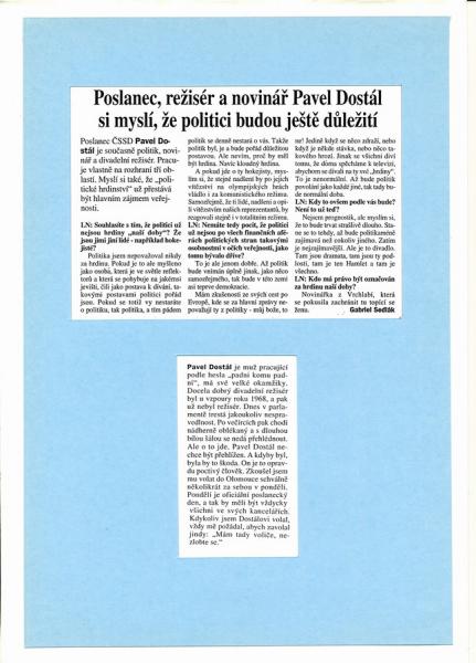 Autogram Pavel Dostál