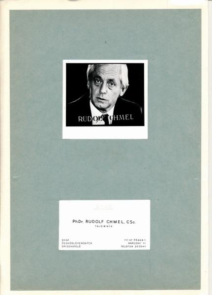 Autogram Rudolf Chmel