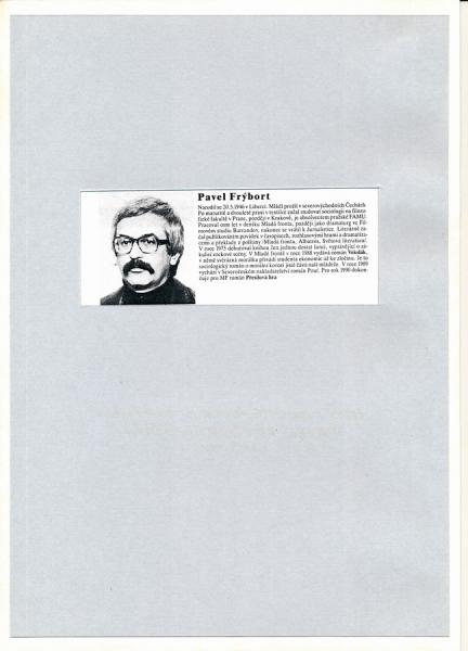 Autogram Pavel Frýbort