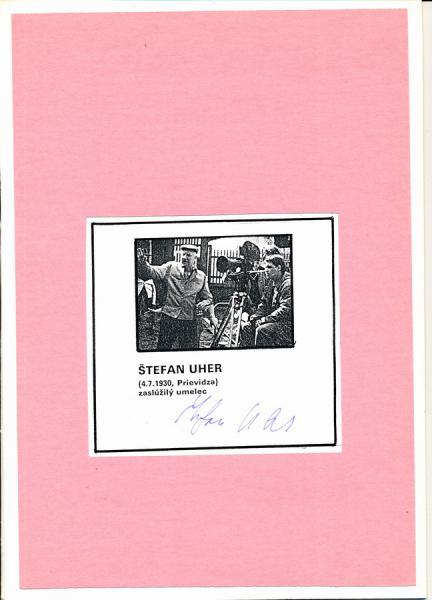 Autogram Štefan Uher