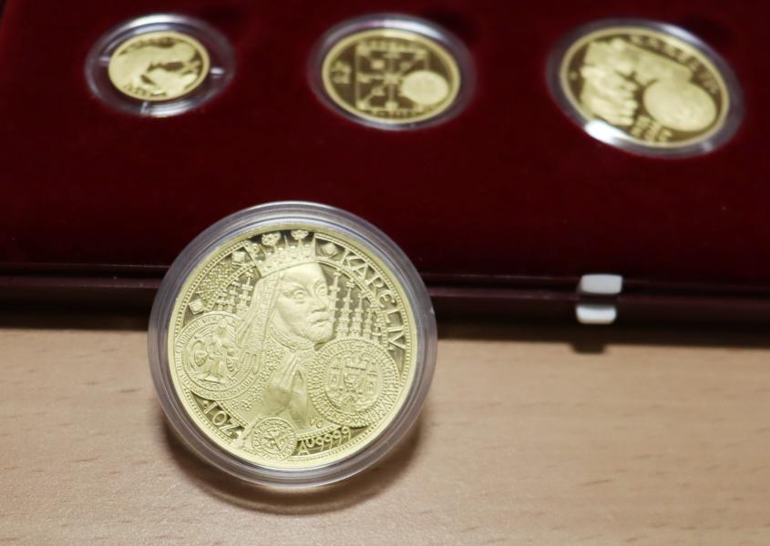 Sada - Zlaté mince Karel IV. 1998 PROOF