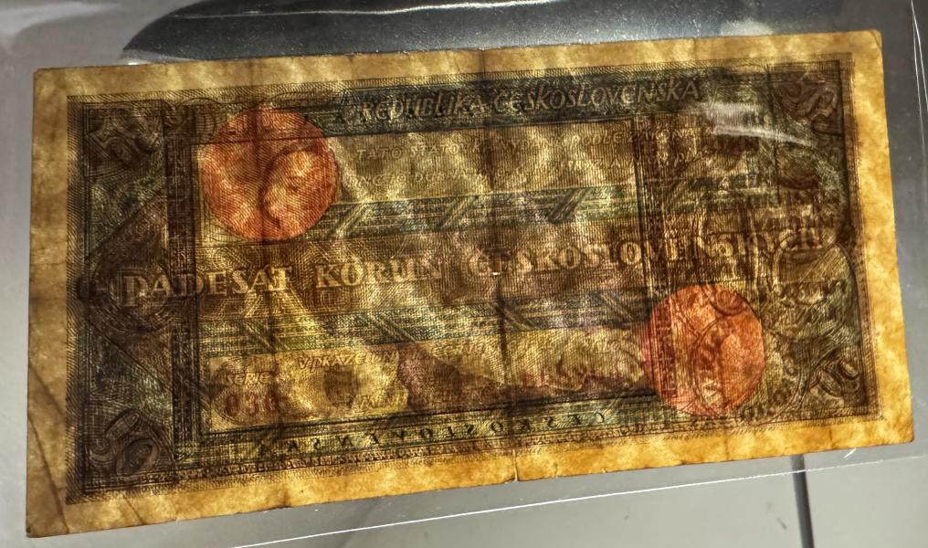 1922, 50 Kč s.030 rozsévač