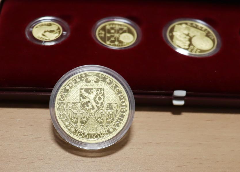 Sada - Zlaté mince Karel IV. 1998 PROOF