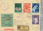 R-dopis Mi-951,952,953,954 Wien 17.11.1950