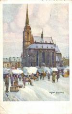 Plzeň - kostel sv. Bartoloměje - Osk. Schmidt