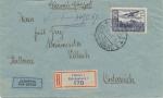 1937 ČSR I, let. R dopis do Rakouska, DR Liberec 1