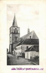 Val. Mazříčí- kostel a fara