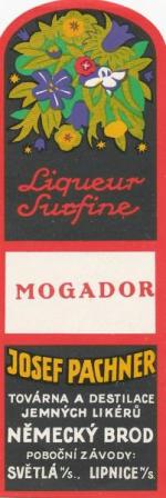 Mogador Ligueur Surfine, Josef Pachner, Německý Brod