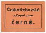 Českotřebovské výčepní pivo černé