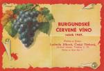 Burgundské červené víno
