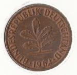 1964D  2 Pfennig