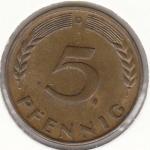 1950D  5 Pfennig