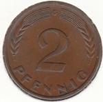 1958G  2 Pfennig