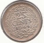 1944P  25 Cents