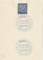 1937 PR 37/161 PRAHA1 50 let klubu českých filatelistů