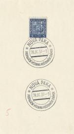1937 PR 37/143 NOVÁ PAKA propagační výstava poštovních známek