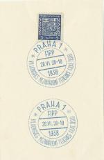 1938 PR 38/78 PRAHA1 VII. kongres federace filat. tisku