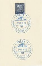 1938 PR 38/77 PRAHA1 XIII.. kongres mezinárodní filat. federace