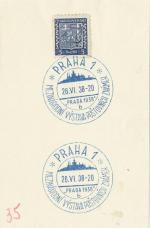 1938 PR 38/67 PRAHA1 Mezinárodní výstava poštovních známek