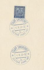 1938 PR 38/6 Starý Smokovec b  sletové zimné hry