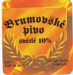 Brumovské pivo světlé 10%