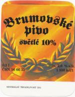 Brumovské pivo světlé 10%