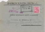 1945 poštovní úřad Děčín 