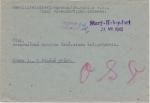1945 provizorní razítko Starý Habendorf 