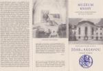 Brožura Muzeum knihy Žďár nad Sázavou, zámek