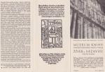 Brožura Muzeum knihy Žďár nad Sázavou, zámek