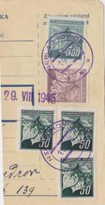 1945 provizorní razítko Neplachovice