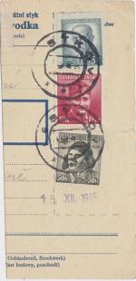 1945 provizorní razítko Lestkov
