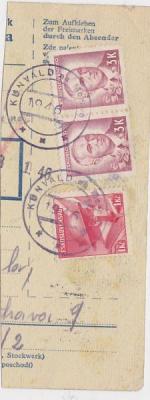 1946 provizorní razítko Kunvald na Moravě