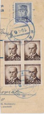 1946 provizorní razítko Krupka