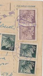 1945 provizorní razítko Machnín