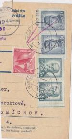 1946 provizorní razítko Weigsdorf