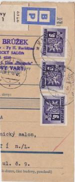 1946 provizorní razítko Karlovy Vary