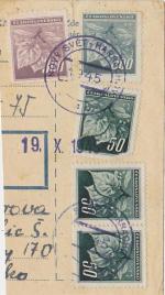 1945 provizorní razítko Nový Svět - Harrachov