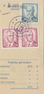 1946 provizorní razítko Poříč u Trutnova
