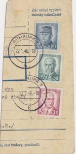 1946 provizorní razítko Rumburk 1