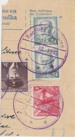 1945 provizorní razítko Rochlice u Liberce