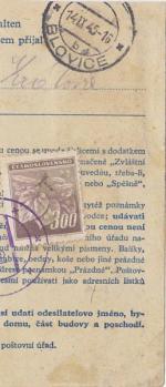 1945 provizorní razítko Mosty