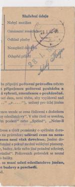 1946 provizorní razítko Karlovy Vary