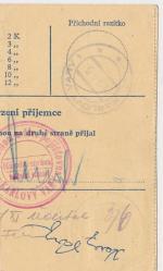 1945 provizorní razítko Nové Sedlo u Lokte