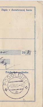 1945 poštový úrad Maciná Ves
