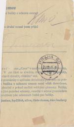 1945 provizorní razítko Pec