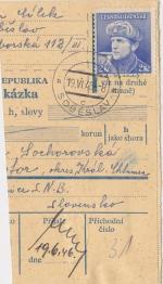 1946 provizorní razítko Soběslav