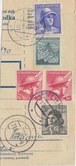 1945 provizorní razítko Skřípov na Moravě